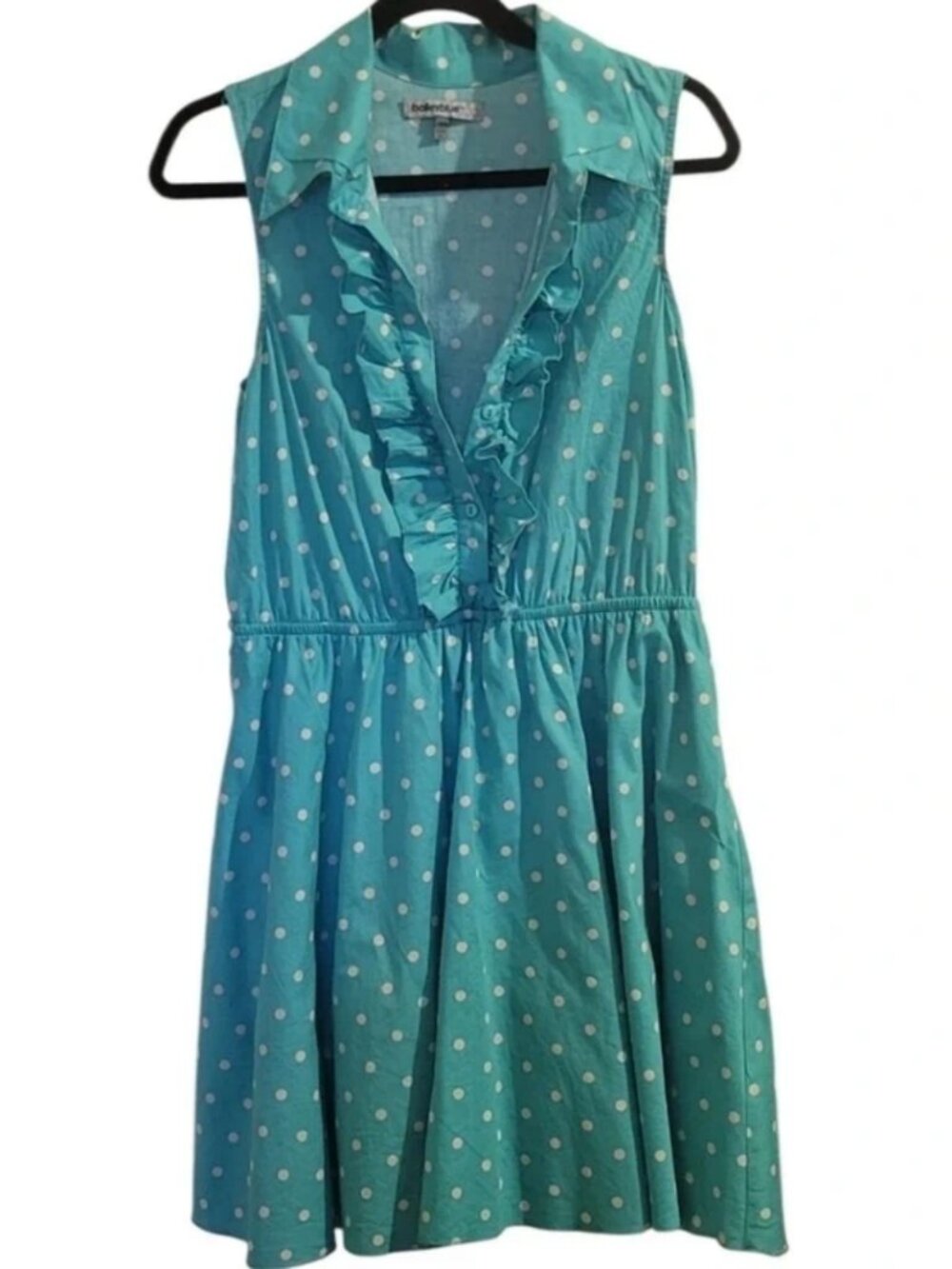Bailey Blue Teal Polka Dot Dress Size XL